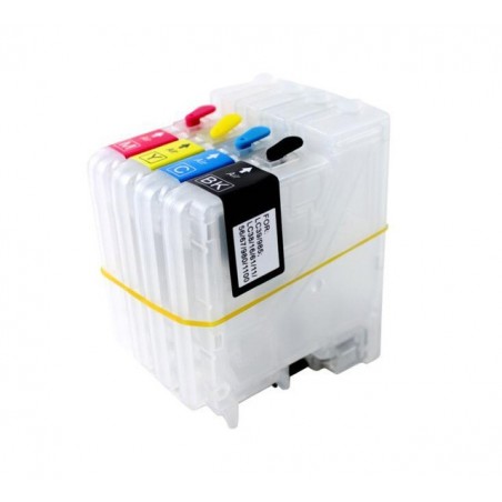 Cartouches rechargeable compatible Brother LC980-985-1100