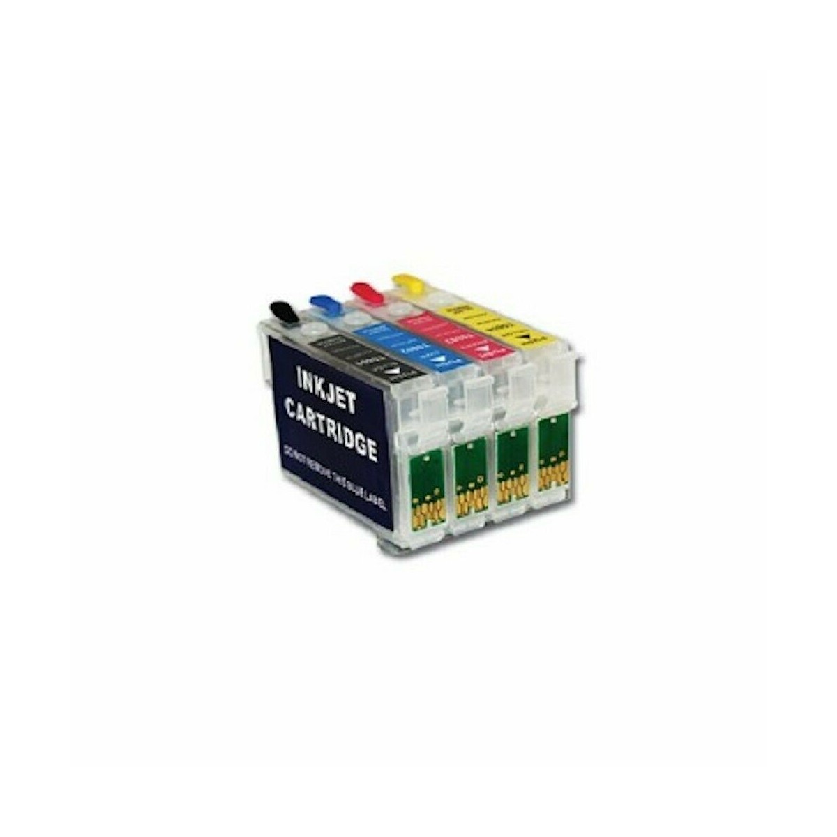 4 Cartouches rechargeables compatibles Epson T0711-T0714