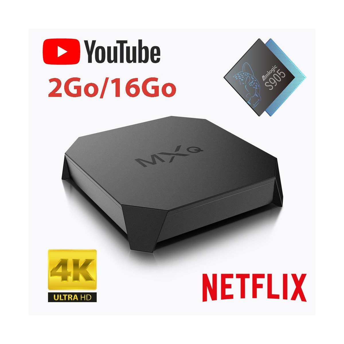 Décodeur multimédias Smart TV Box Android 7.1 MXQ 2G-16G