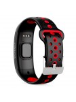Bracelet connecté Noir-Rouge IP68 Bluetooth - Tracker Activité Écran couleur Rythme Cardiaque Podomètre