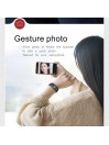 Bracelet connecté Noir-Rouge IP68 Bluetooth - Tracker Activité Écran couleur Rythme Cardiaque Podomètre