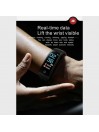 Bracelet connecté Bleu-Blanc IP68 Bluetooth - Tracker Activité Écran couleur Rythme Cardiaque Podomètre