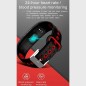 Bracelet connecté Noir-Rouge IP68 Bluetooth - Tracker Activité Écran couleur Rythme Cardiaque Podomètre Bracelet connecté Noir-Rouge IP68 Bluetooth - Tracker Activité Écran couleur Rythme Cardiaque Podomètre