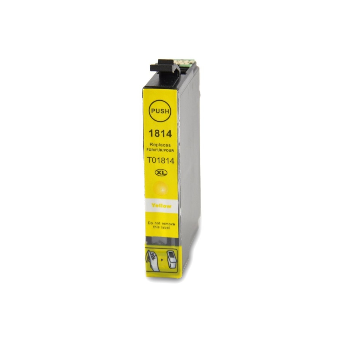 1 Cartouche compatible EPSON T1814 Yellow 14ML (Série Pâquerette)