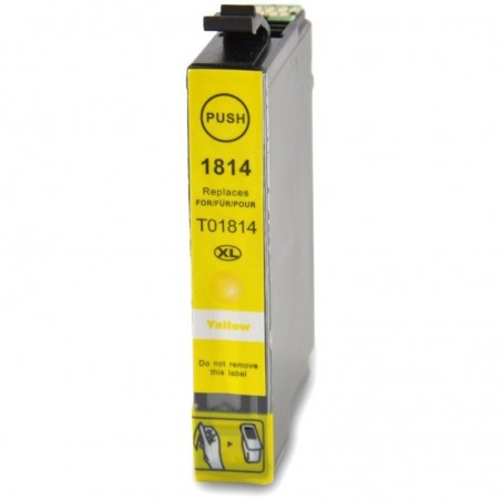 1 Cartouche compatible EPSON T1814 Yellow 14ML (Série Pâquerette)