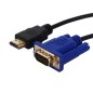 Câble HDMI vers VGA 1.8m Noir