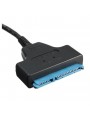 Adaptateur USB 3.0 SATA 2.5 SSD-HDD BLEU