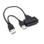 Câble Adapteur USB 2.0 to SATA 7+15 22