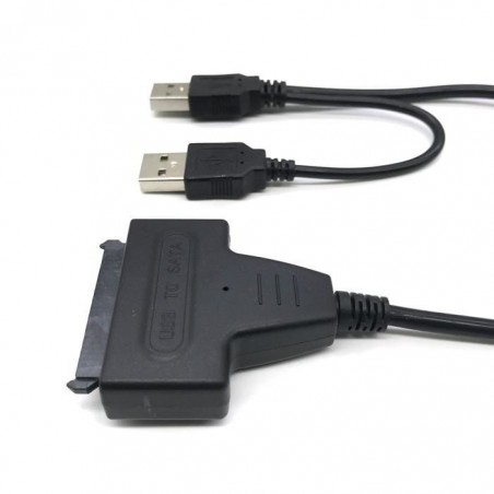Câble Adapteur USB 2.0 to SATA 7+15 22