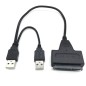 Câble Adapteur USB 2.0 to SATA 7+15 22