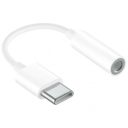 Adaptateur Type-C vers Jack 3.5mm Audio Smartphone Blanc