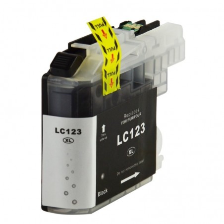 1 Cartouche compatible Brother LC-123BK Noir