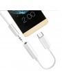 Adaptateur Type-C vers Jack 3.5mm Audio Smartphone Blanc