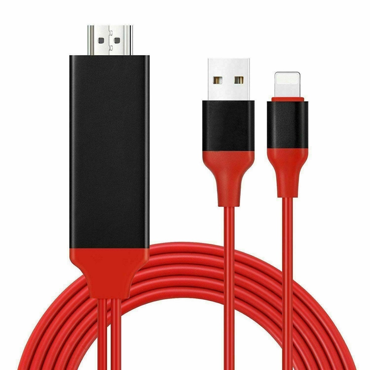 Câble Adaptateur Pour iPad iPhone 11 x Xs 6 7 8 Vers HDMI TV AV