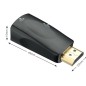 Adaptateur HDMI Mâle vers VGA Femelle Audio Vidéo Câble Convertisseur 1080P Noir Adaptateur HDMI Mâle vers VGA Femelle Audio Vidéo Câble Convertisseur 1080P Noir