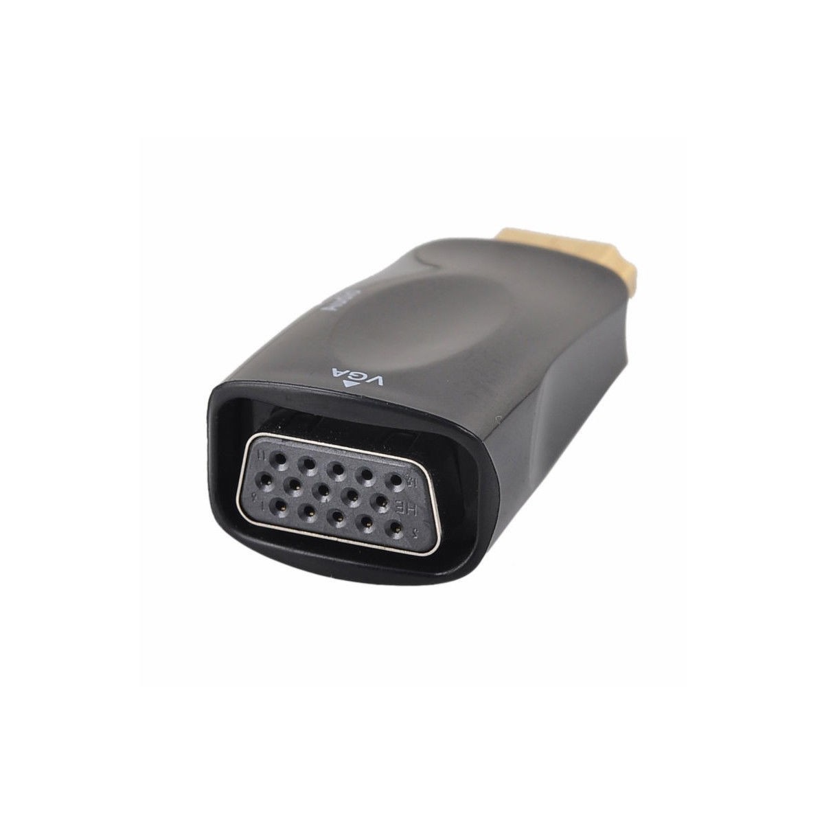 Adaptateur HDMI Mâle vers VGA Femelle Audio Vidéo Câble Convertisseur 1080P Noir