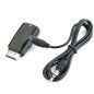 Adaptateur HDMI Mâle vers VGA Femelle Audio Vidéo Câble Convertisseur 1080P Noir Adaptateur HDMI Mâle vers VGA Femelle Audio Vidéo Câble Convertisseur 1080P Noir