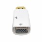 Adaptateur HDMI Mâle vers VGA Femelle Audio Vidéo Câble Convertisseur 1080P Blanc