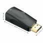 Adaptateur HDMI Mâle vers VGA Femelle Audio Vidéo Câble Convertisseur 1080P Noir Adaptateur HDMI Mâle vers VGA Femelle Audio Vidéo Câble Convertisseur 1080P Noir