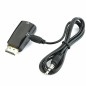Adaptateur HDMI Mâle vers VGA Femelle Audio Vidéo Câble Convertisseur 1080P Noir Adaptateur HDMI Mâle vers VGA Femelle Audio Vidéo Câble Convertisseur 1080P Noir