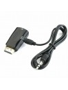 Adaptateur HDMI Mâle vers VGA Femelle Audio Vidéo Câble Convertisseur 1080P Noir