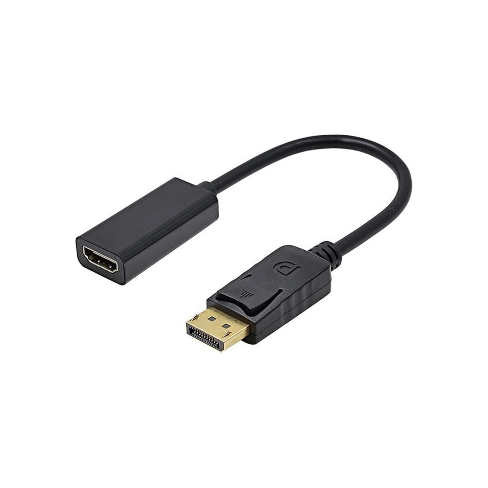 Adaptateur DisplayPort Vers HDMI 4K 30Hz - Connecteur Or Pour PC, Écran, Projecteur - Marque TSUPY