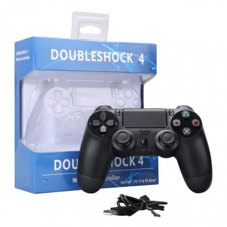 Manette PS4 Noir, Bluetooth Manette Sans Fil DualShock 4, Joypad à écran Tactile Avec Double Vibration