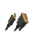 Câble HDMI High Speed Connecteur HDMI - DVI-D 24+1p Mâle  1.8m Noir