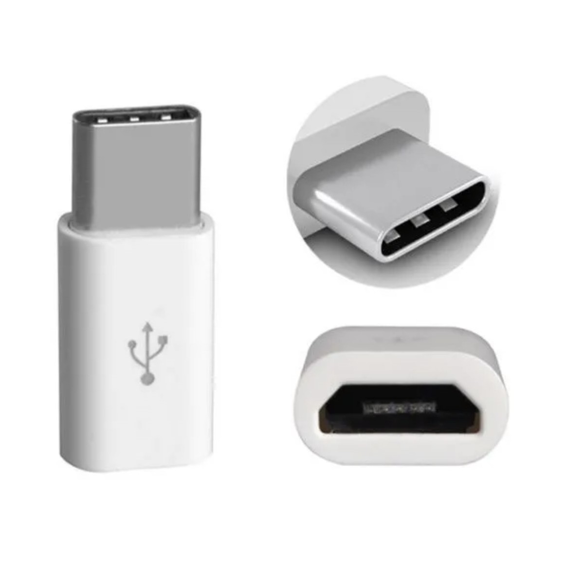 Adaptateur Micro USB vers Type-c Blanc