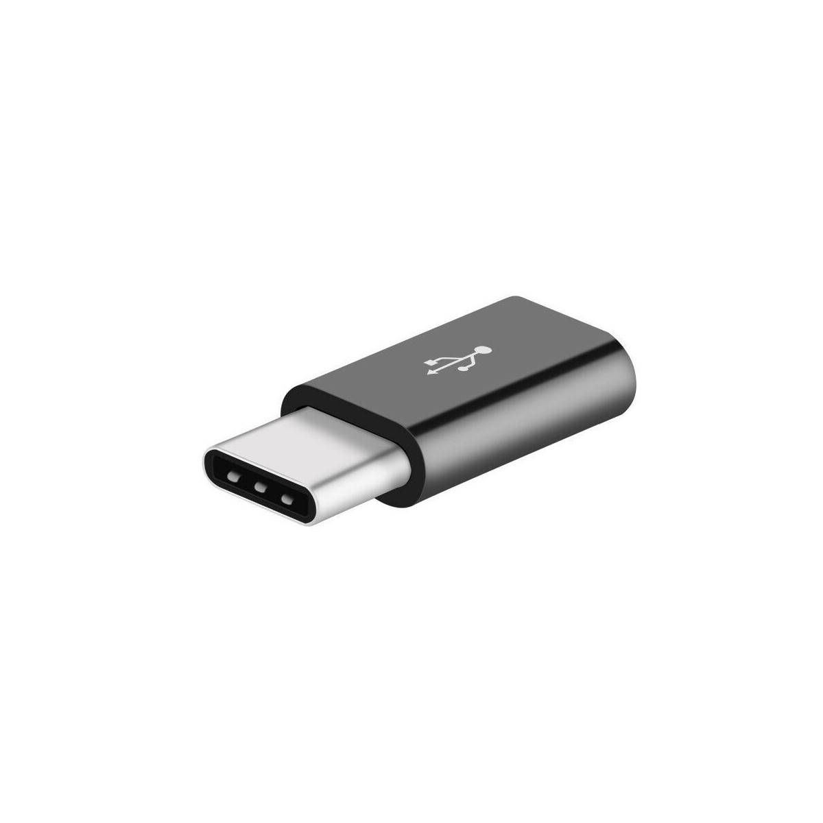 Adaptateur Micro USB vers Type-c Noir Adaptateur Micro USB vers Type-c Noir