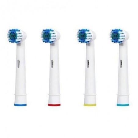 4 Têtes de remplacement pour brosse à dents Oral B Precision Clean/Flexisoft (SB-17A)