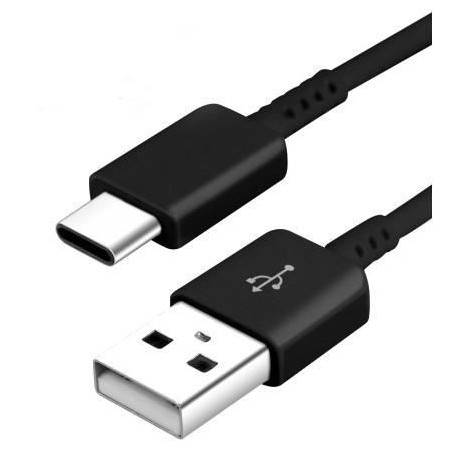 Câble USB Type-C Chargeur pour Samsung Galaxy Noir
