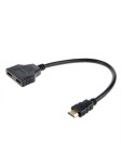 Adaptateur 2 ports Cable HDMI 1080P Gold 3D FULL HD