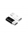 2x Adaptateurs Micro USB vers USB C (1 Blanc, 1 Noir)