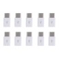 10x Adaptateurs Micro USB vers Type-c Blanc 10x Adaptateurs Micro USB vers Type-c Blanc