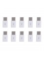 10x Adaptateurs Micro USB vers Type-c Blanc