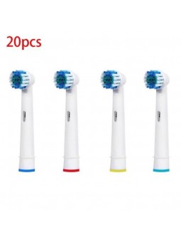 20 Têtes de remplacement pour brosse à dents Oral B Precision Clean/Flexisoft (SB-17A)
