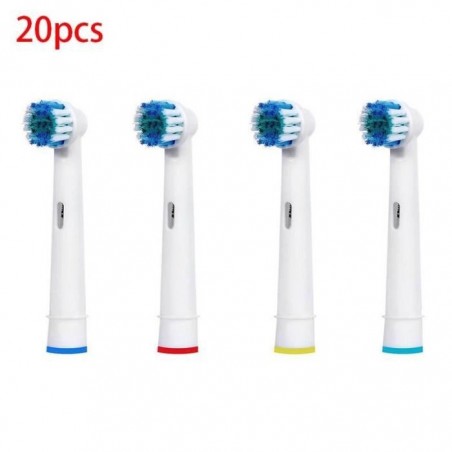 20 Têtes de remplacement pour brosse à dents Oral B Precision Clean/Flexisoft (SB-17A)