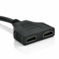 Adaptateur 2 ports Cable HDMI 1080P Gold 3D FULL HD Adaptateur 2 ports Cable HDMI 1080P Gold 3D FULL HD