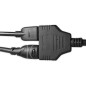 Adaptateur 2 ports Cable HDMI 1080P Gold 3D FULL HD Adaptateur 2 ports Cable HDMI 1080P Gold 3D FULL HD