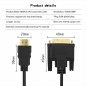 Câble HDMI High Speed Connecteur HDMI - DVI-D 24+1p Mâle 1.8m Noir