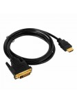 Câble HDMI High Speed Connecteur HDMI - DVI-D 24+1p Mâle  1.8m Noir