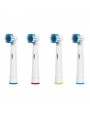 4 Têtes de remplacement pour brosse à dents Oral B Precision Clean/Flexisoft (SB-17A)