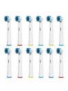 12 Têtes de remplacement pour brosse à dents Oral B Precision Clean/Flexisoft (SB-17A)