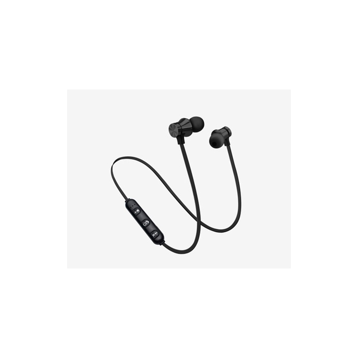 Écouteurs Noir Bluetooth Sans Fil Stéréo Casque Sport Magnétique Sans Fil