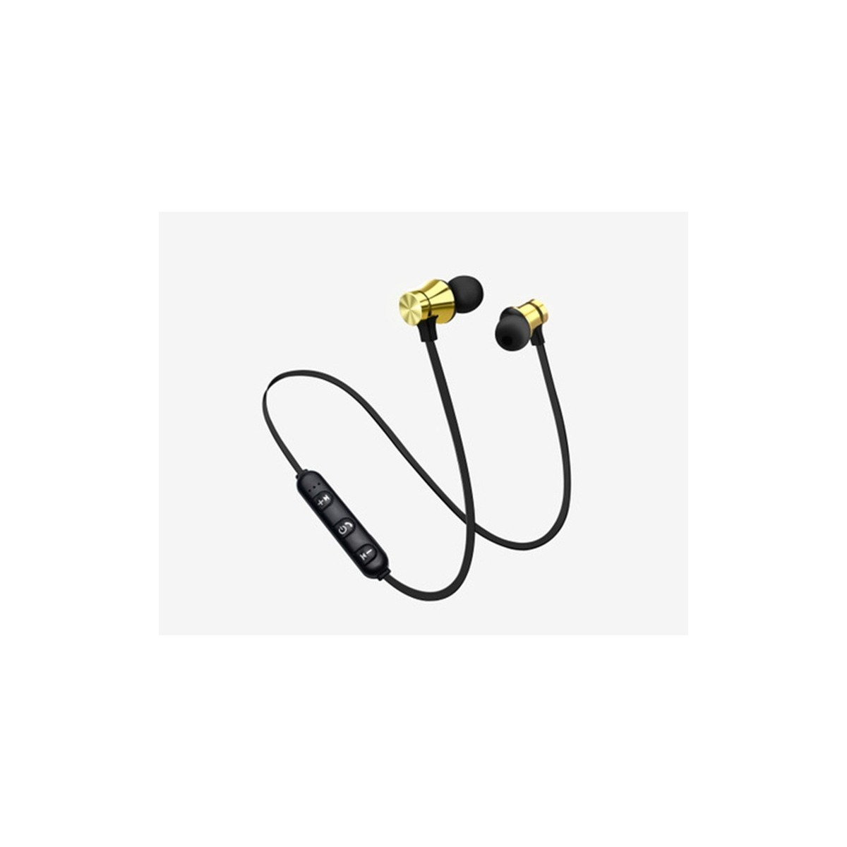 Écouteurs Or Bluetooth Sans Fil Stéréo Casque Sport Magnétique Sans Fil
