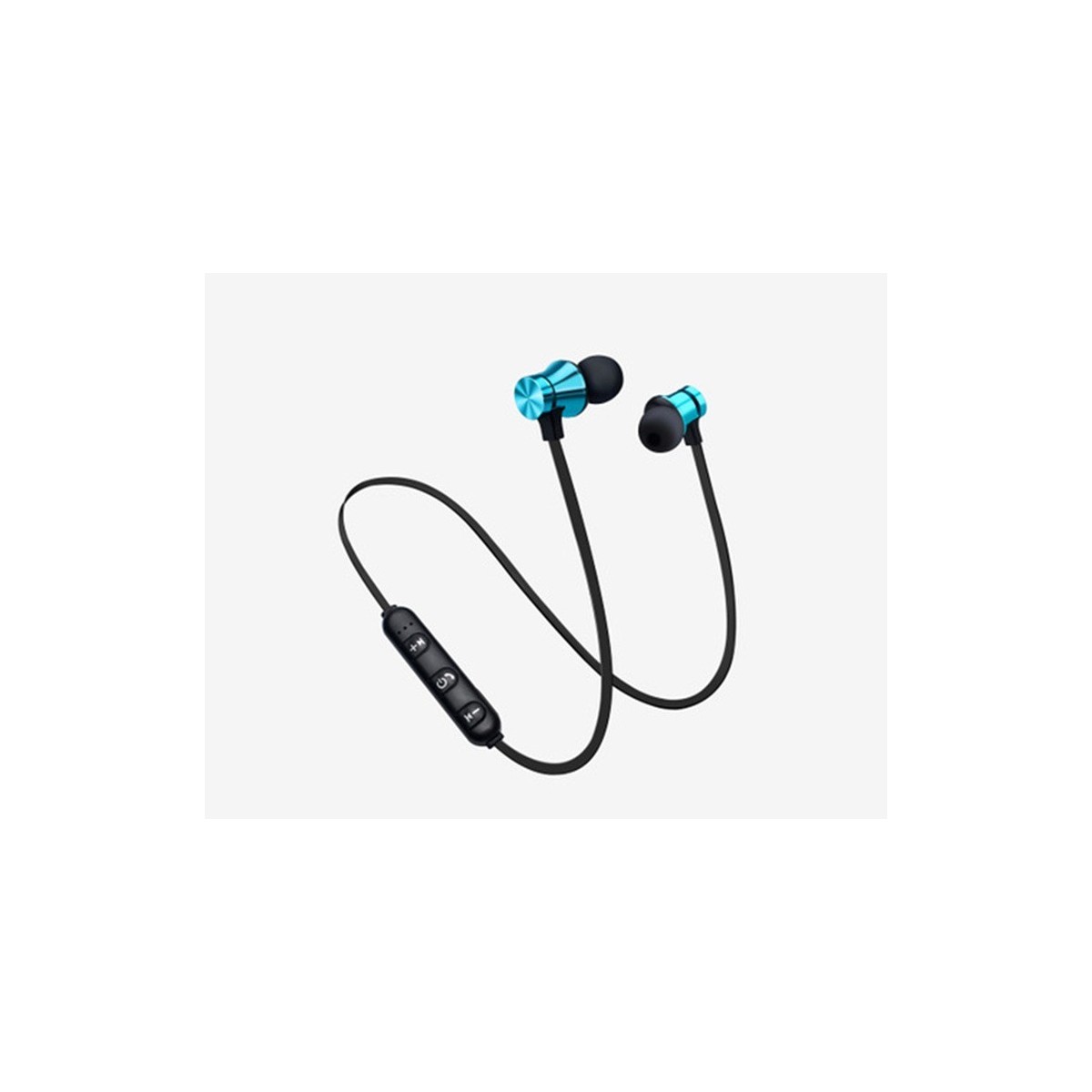 Écouteurs Bleu Bluetooth Sans Fil Stéréo Casque Sport Magnétique Sans Fil