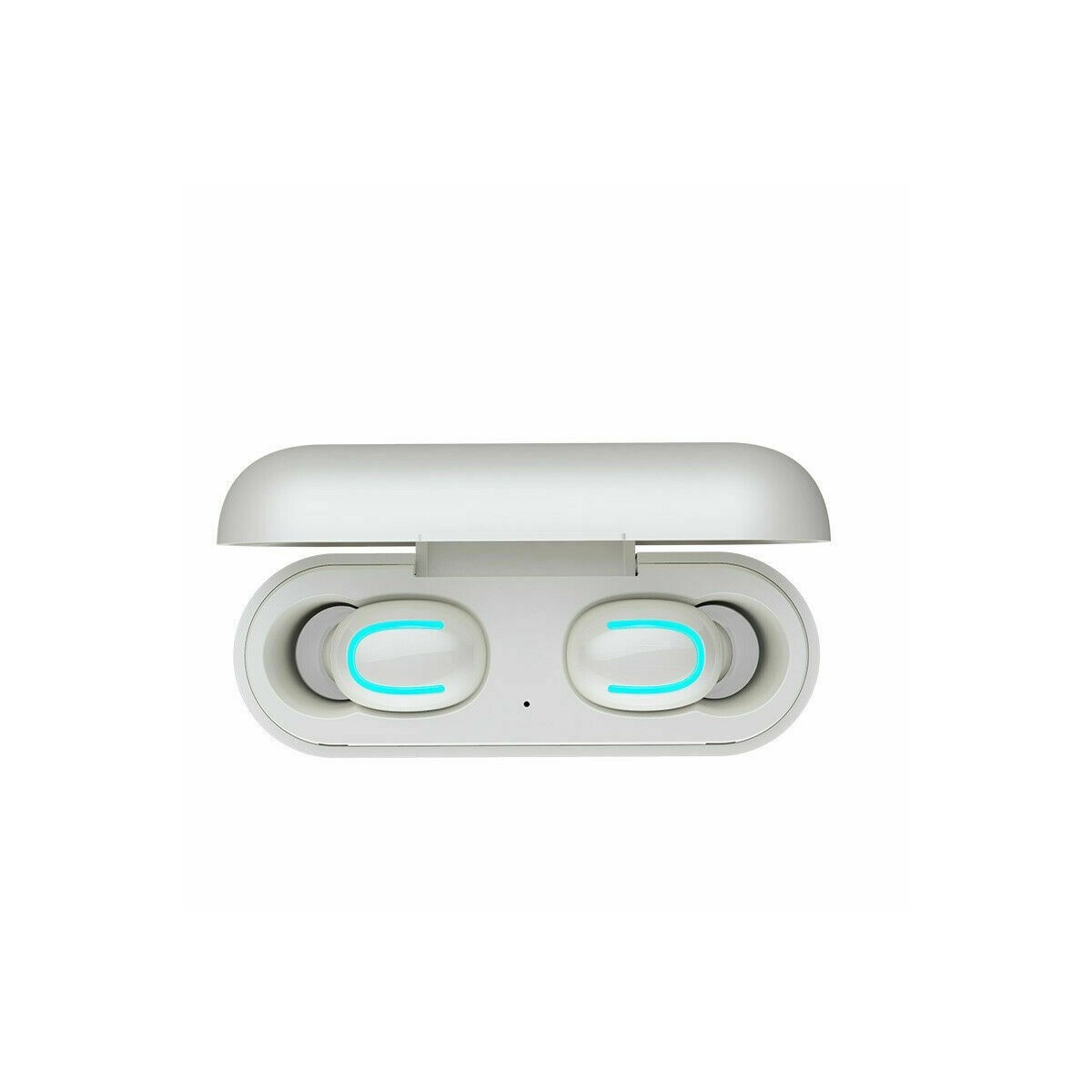 Écouteurs-boutons Blanc stéréo sans fil pour écouteurs mobiles Bluetooth V5.0 avec MIC