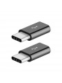 2x Adaptateurs Micro USB vers Type-c Noir