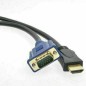 Câble HDMI vers VGA 1.8m Noir